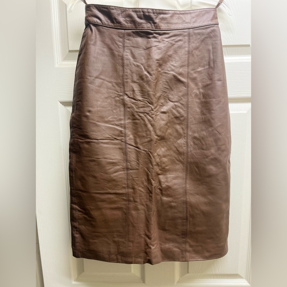SALE! Genuine Leather pencil skirt